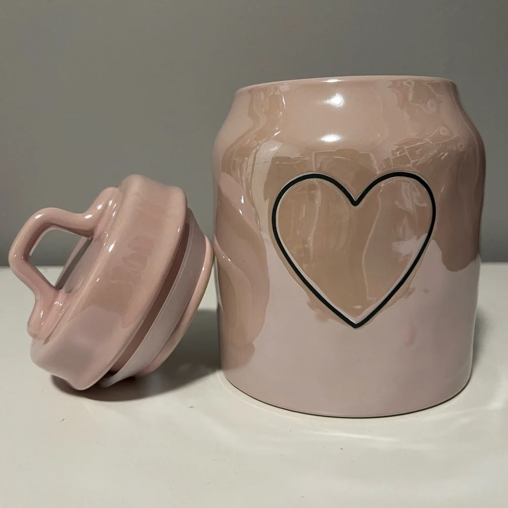 Rae dunn Valentines pink Canister - Picture 3 of 7